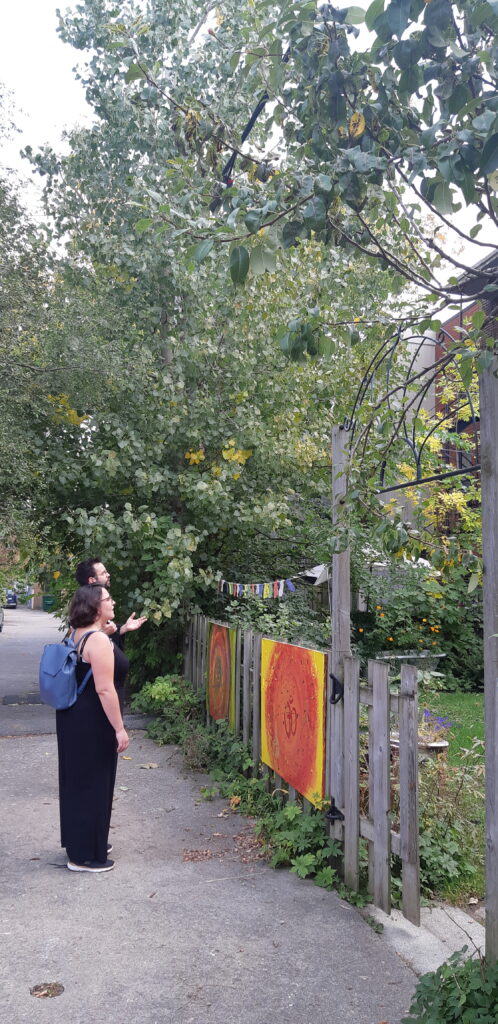 Dominic Veilleux and Agnes Menard sing Opera in an NDG alleyway.